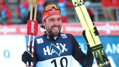 Bild: Geir Olsen/NTB/dpa
Johannes Rydzek hat in Otepää Grund zur Freude. (Archivbild)