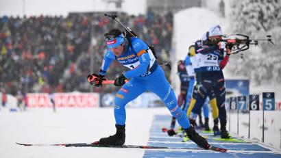 Bild: Hendrik Schmidt/dpa
Wieder nicht zu schlagen: Tommaso Giacomel.