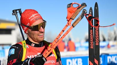 Bild: Hendrik Schmidt/dpa
Zeigte eine starke Leistung als Schlussläufer: David Zobel.