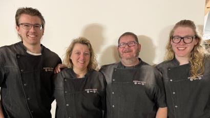 Bild: mma
Daniel, Heike, Jürgen und Simon Klober haben die Frohnbergwirtschaft gepachtet.