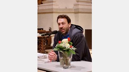 Bild: Hans Stelzl
Autor Tobias Haberl im Gespräch mit dem Publikum.