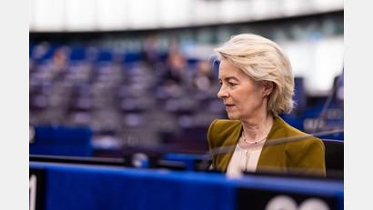 Bild: Philipp von Ditfurth/dpa
Vorherige Misstrauensanträge gegen Ursula von der Leyens EU-Kommission scheiterten deutlich. (Archivbild)