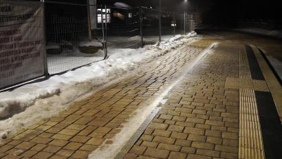 Bild: jma
Die barrierefreie Bushaltestelle in der Parksteiner Straße ist fertig, die Arbeiten am Mehrgenerationentreffpunkt am Schwarzenbach ruhen witterungsbedingt jedoch.