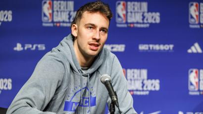 Bild: Andreas Gora/dpa
Will am Donnerstag in Berlin dabei sein: Basketball-Star Franz Wagner.