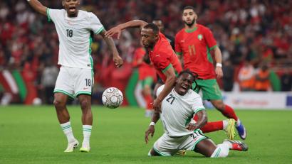 Bild: Youssef Loulidi/AP/dpa
Marokko steht im Endspiel des Afrika Cups.