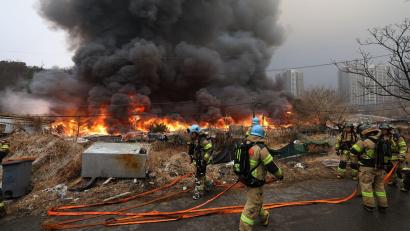 Bild: Choi Jin-seok/Newsis/dpa
Das Guryong-Viertel liegt in unmittelbarer Nähe der glitzernden Wolkenkratzer des Bezirks Gangnam in Seoul.