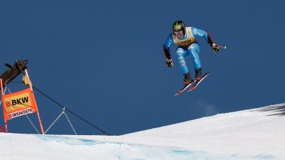Bild: Gabriele Facciotti/AP/dpa
Giovanni Franzoni gelingt beim Super-G von Wengen eine exzellente Fahrt.