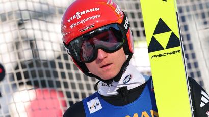 Bild: Daniel Karmann/dpa
Karl Geiger hat kaum noch Chancen auf die Qualifikation für die Winterspiele. (Archivbild)