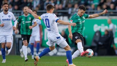Bild: Friso Gentsch/dpa
Marvin Wanitzek (10) war der Karlsruher Matchwinner.