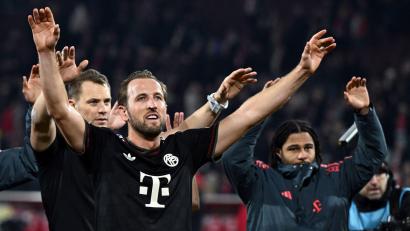 Bild: Federico Gambarini/dpa
Glänzt auch als Passgeber: Bayern-Torjäger Kane. (Archivbild)