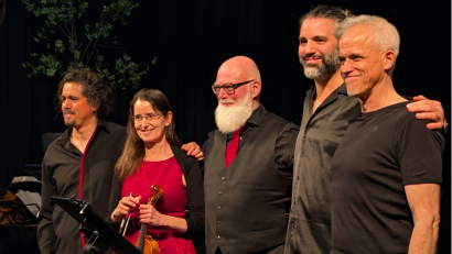 Bild: Ingo Schmidt-Lucas/exb
Das Fracanapa New Tango Quintett wird im Mai wieder viele Tangobegeisterte bei den Konzerten und Workshops anziehen. Dabei sein wird auch wieder die gebürtige Vohenstraußerin Susanne Hofmann.