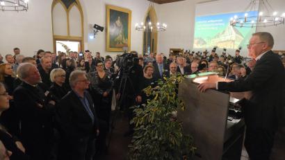 Bild: gsp
So viele geladene Gäste wie noch nie waren beim Neuhjahrsempfang der Stadt Amberg.