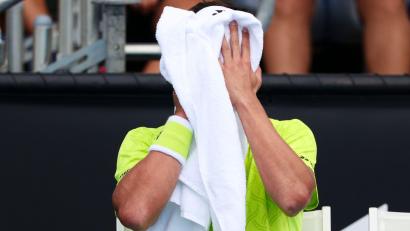 Bild: Frank Molter/dpa
Daniel Altmaier traf in Melbourne zwei Sätze lang fast keinen Ball.