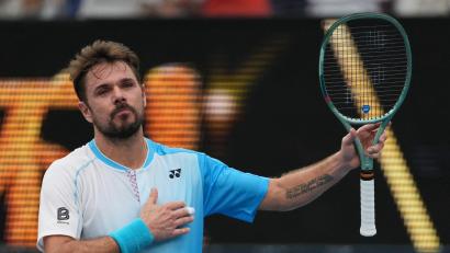 Bild: Asanka Brendon Ratnayake/AP/dpa
Stan Wawrinka begeistert auch mit 40 noch die Fans in Melbourne.