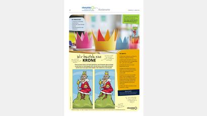 Bild: Oberpfalz Medien
Wir basteln eine Krone.