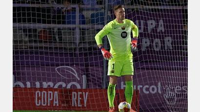 Bild: Rudy Garcia/AP/dpa
Marc-André ter Stegen verlässt den FC Barcelona. (Archivbild)