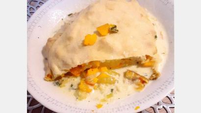 Bild: Heidi Brenner/exb
Der Strudel mit Soße macht etwas her auf dem Teller.