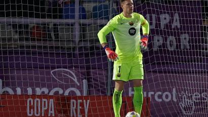 Bild: Rudy Garcia/AP/dpa
Marc-André ter Stegen verlässt wohl den FC Barcelona. (Archivbild)