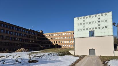 Bild: Hösamer
Die Wappen der 33 Landkreis-Kommunen zieren den Anbau des Landratsamts Schwandorf. Wer hier in den kommenden sechs Jahren Landrätin oder Landrat sein wird, entscheiden die Wähler am 8. März.