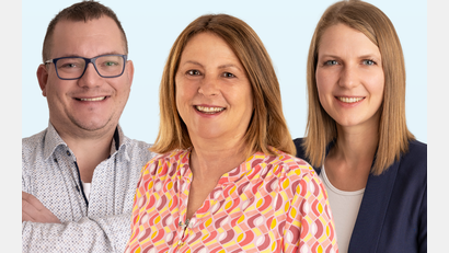 Bildmontage:  Privat/AfD KV-Weiden
Der AfD-Kreisverband Weiden – Neustadt a. d. Waldnaab – Tirschenreuth hat seine Kandidatenliste für den Gemeinderat Floß vorgestellt. Auf dem Bild von links nach rechts: Dennis Lange, Erika Löw und Tanja Löw.