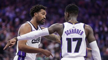 Bild: Scott Marshall/AP/dpa
Dennis Schröder hat mit Sacramento die nächste Niederlage in der NBA einstecken müssen. (Archivbild)