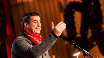 Bild: Philipp von Ditfurth/dpa
Der bayerische Ministerpräsident soll vor das Narrengericht. (Archivbild)