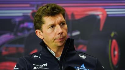 Bild: David Davies/PA Wire/dpa
Sorgenfalten bei Williams-Teamchef James Vowles. (Archivbild)