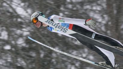 Bild: Karl-Josef Hildenbrand/dpa
Domen Prevc sorgte bei der Flug-WM für eine kuriose Szene.