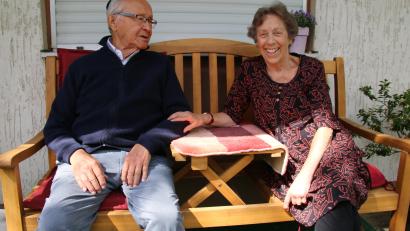 Archivbild: jrh
Glückliche Tage in Tirschenreuth: Alexander Fried und seine Frau Dorothea Woiczechowski-Fried vor ihrem Haus.