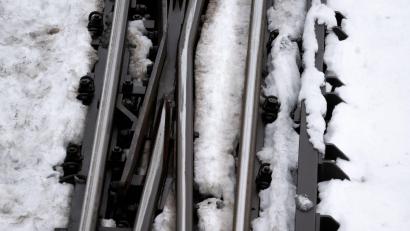 Bild: Sven Hoppe/dpa
Wegen der hohen Schneelast sind nach Angaben der Bahn im Raum Nürnberg mehrere Bäume auf Gleise gestürzt. (Symbolbild)