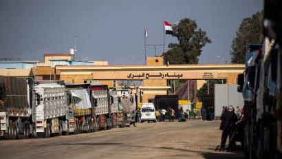 Bild: Gehad Hamdy/dpa
Wird der Grenzübergang nach Rückführung der letzten toten Geisel jetzt geöffnet?(Archivbild)