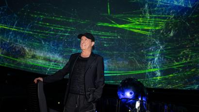 Bild: Fabian Sommer/dpa
Für Schilling ein „emotionales Erlebnis“: Bei einem EM-Spiel, das die deutsche Fußball-Nationalmannschaft gewann, sangen am Ende 60.000 Leute „Major Tom (völlig losgelöst)“. (Archivbild)