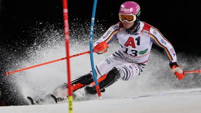 Bild: Marco Trovati/AP/dpa
Linus Straßer kommt beim Slalom von Schladming nicht ins Ziel.