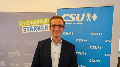 Bild: bsc
Der 25-jährige Adrian Käß möchte 2026 Bürgermeister von Friedenfels werden.