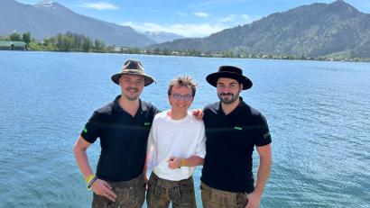 Bild: HKV Köfering
Lukas Spiesl, Lukas Gimpl und Felix Göldner (von links) am Tegernsee.
