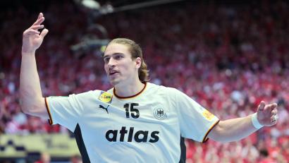 Bild: Sina Schuldt/dpa
Handballer Juri Knorr kann die Kritik des kroatischen Trainers verstehen.