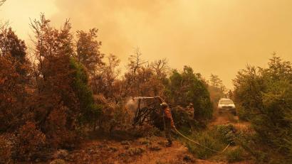 Bild: Victor R. Caivano/AP/dpa
Betroffen sind Teile der Provinzen Chubut, La Pampa, Neuquén und Río Negro.