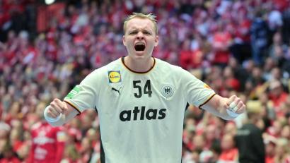 Bild: Sina Schuldt/dpa
Zeigte beim Sieg gegen Kroatien eine ganz starke Leistung: Justus Fischer.