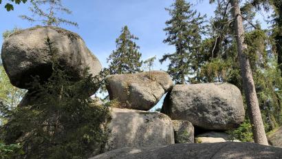 Bild: Kathrin Zeilmann/dpa
Die Granitfelsen beeindruckten einst auch Goethe. (Archivbild)