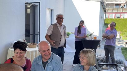 Bild: prh
Am Abend feierte Altbürgermeister Rupert Troppmann seinen 70. Geburtstag mit einem zünftigen Gartenfest.