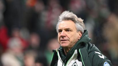 Bild: Carmen Jaspersen/dpa
Sitzt Horst Steffen auch beim nächsten Spiel noch auf der Werder-Bank?