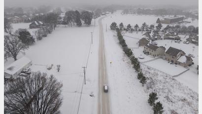 Bild: Walter G. Arce Sr./ASP via ZUMA Press Wire/dpa
Vielerorts gab es in den USA massive Schneefälle.