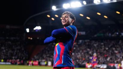 Bild: Manu Fernandez/AP/dpa
Brachte Barça auf die Siegerstraße: Jungstar Lamine Yamal