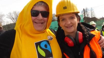 Archivbild: mfh
"Alles Banane?" Unter dem Motto "Fair Trade" stürzte sich der Auerbacher Stadtrat 2025 ins Getümmel.