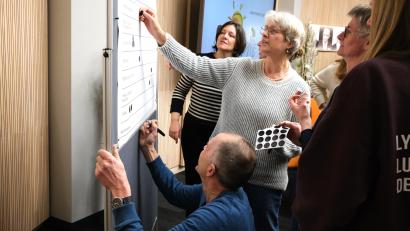 Bild: Hirsch
Die Teilnehmer am Workshop bringen ihre Ideen zur Gestaltung des Schlossparks ein.
