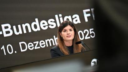 Bild: Michael Brandt/dpa
Katharina Kiel und der Ligaverband der Frauen: Keine Annäherung an den DFB. (Archivbild).