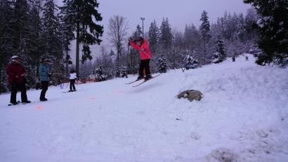 Bild: fvo
Auch ein kleiner Sprung gehörte zum Wettbewerb.