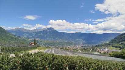 Bild: Helmut Seibicke
Meran in Sicht: Einer der schönsten Ausblicke für Helmut Seibicke auf der Strecke.