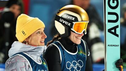 Bild: Daniel Karmann/dpa
Katharian Schmid und Selina Freitag verpassten die Medaillenplätze.