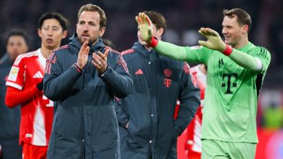 Bild: Sven Hoppe/dpa
Bereit für das Topspiel: Harry Kane (l) und Manuel Neuer (r). (Archivbild)